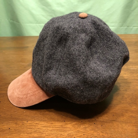 Vintage Wool Rayon Gray and Tan Hat Cap - Picture 3 of 8